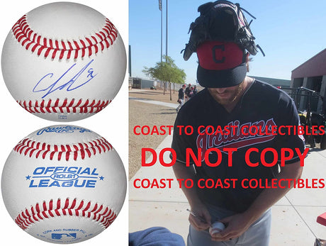 Cody Anderson Cleveland Indians signed autographed baseball COA exact proof
