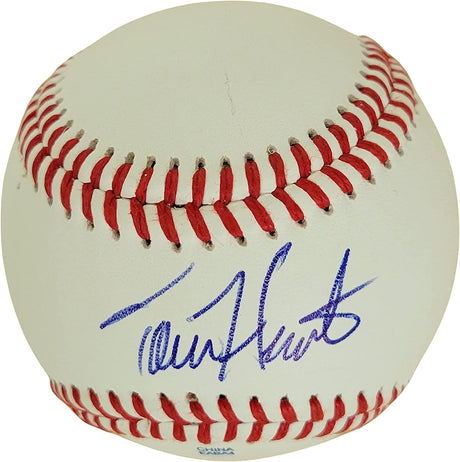 Torii Hunter Minnesota Twins Angels Tigers signed baseball COA proof autographed