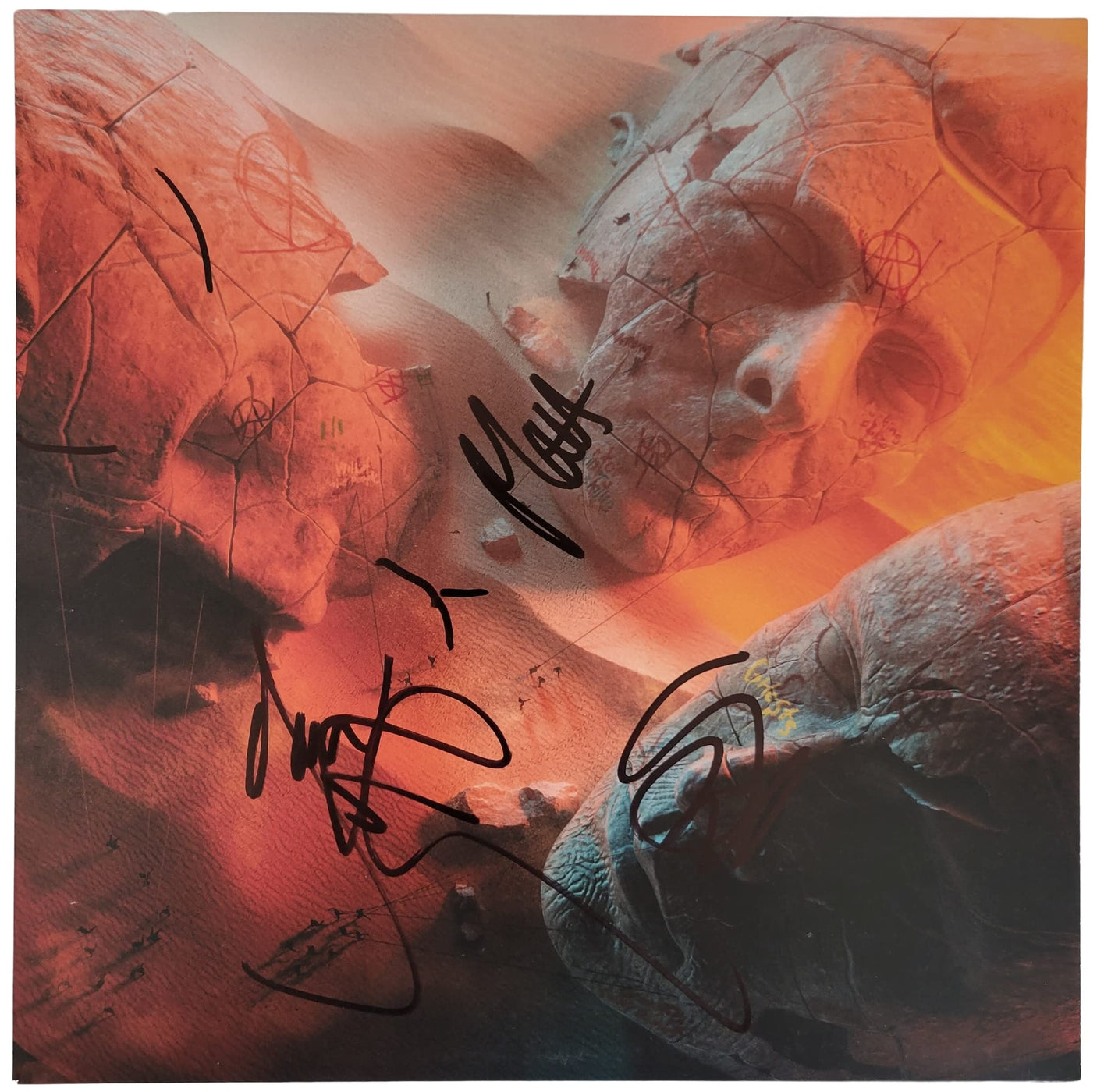 Muse signed Will of The People album vinyl record COA proof Matt Bellamy, Chris Wolstenholme, Dominic Howard STAR