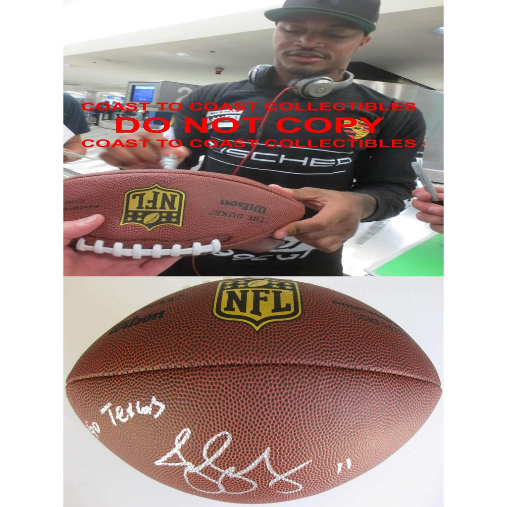 Jaelen Strong Houston Texans, ASU, Signed, Autographed, NFL Duke Football, a COA with the Proof Photo of Jaelen Signing Will Be Included with the Football