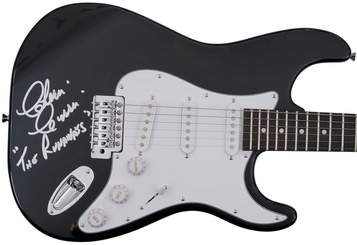 Cherie Currie The Runaway signed electric guitar COA proof Cherry Bomb autographed STAR