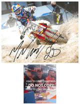 Marvin Marquin Motocross Supercross Racer Signed 8x10 Photo COA Proof Autographed