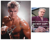 Dolph Lundgren signed Rocky IV Ivan Drago 8x10 photo COA Proof autographed. STAR