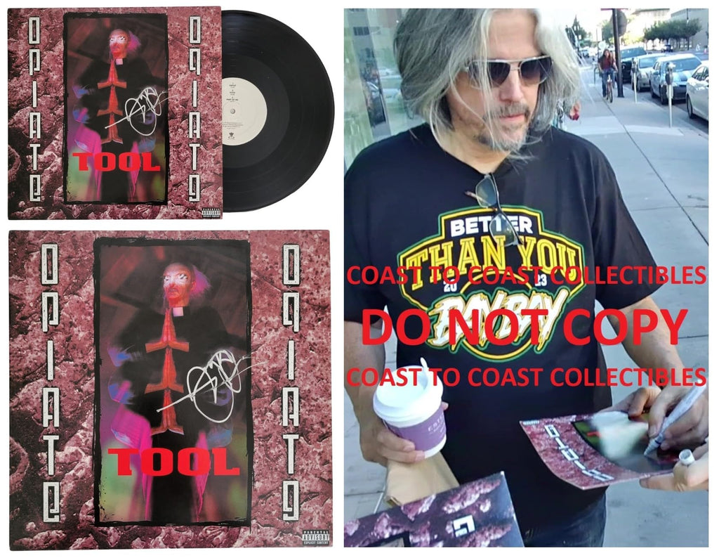 Adam Jones signed Tool Opiate album Vinyl COA exact proof autographed