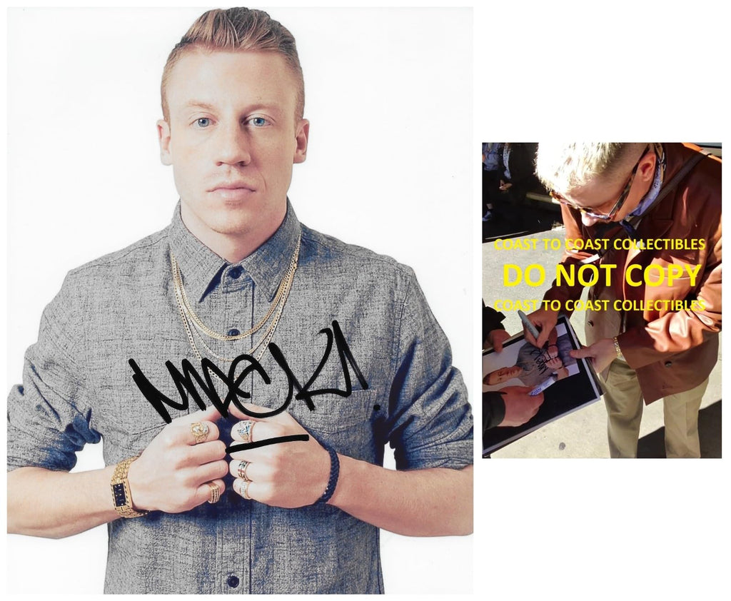 Macklemore Signed 8x10 Photo Proof COA The Heist Rapper autographed STAR