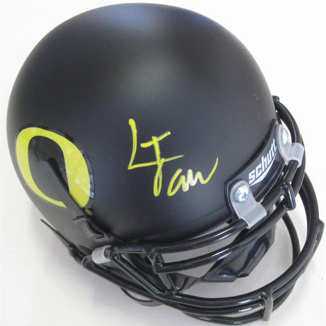 Lamichael James, Oregon Ducks, San Francisco 49ers, Niners, Signed, Autographed, Mini Helmet, a COA with the Proof Photo of Lamichael Signing Will Be Included