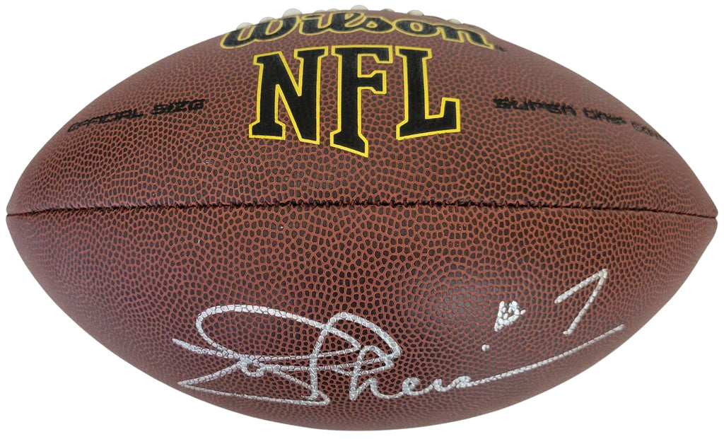 Joe Theisman Washington Notre Dame signed football proof Beckett COA autographed