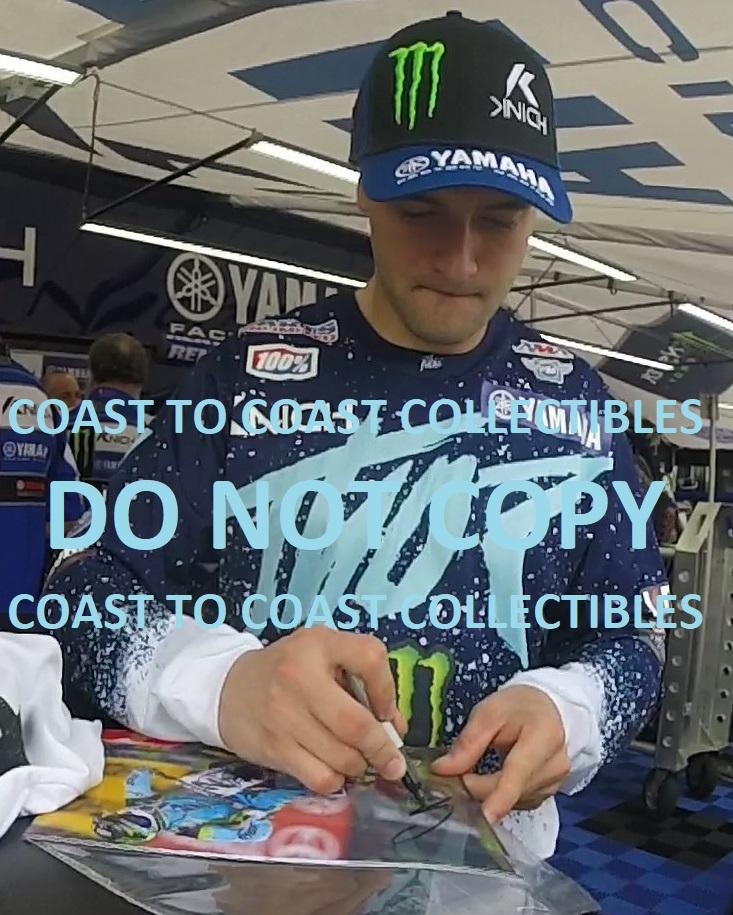 Cooper Webb, Supercross, Motocross, Freestyle Motocross, Signed, Autographed, 8X10 Photo, a COA with the Proof Photo of Cooper Signing Will Be Included