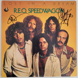 REO Speedwagon Signed REO Speedwagon Lost in a Dream Album Proof COA Autographed Vinyl Record