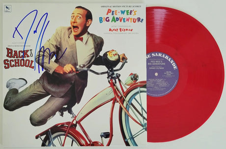 Danny Elfman signed Pee Wee's Big Adventure soundtrack vinyl album proof COA STAR