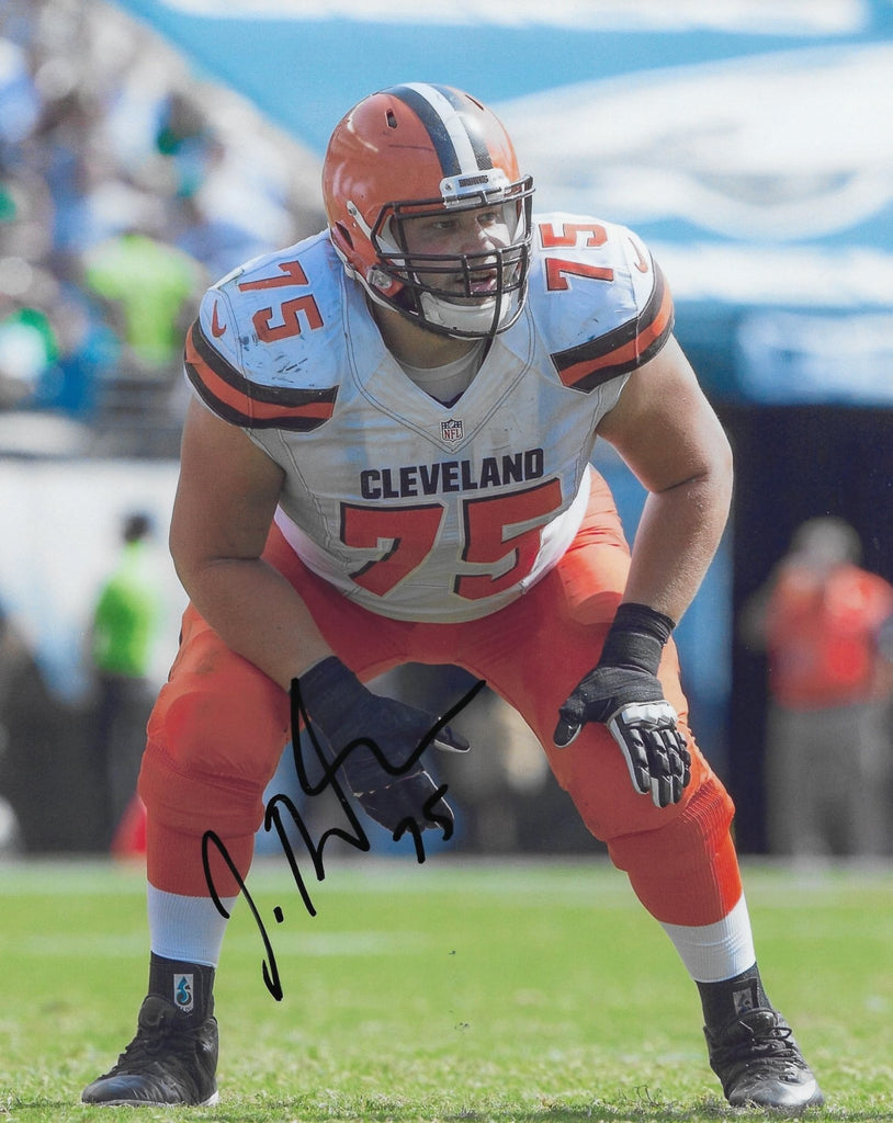 Joel Bitonio signed Cleveland Browns 8x10 football photo COA Proof autographed.