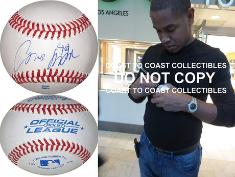 Carlos Marmol Chicago Cubs Dodgers Marlins signed autographed baseball COA proof