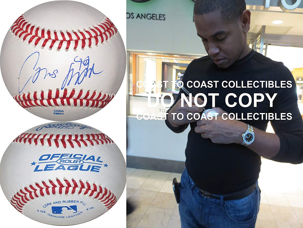 Carlos Marmol Chicago Cubs Dodgers Marlins signed autographed baseball COA proof