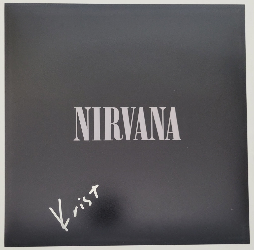 Krist Novoselic signed Nirvana 12x12 album photo COA proof autographed STAR