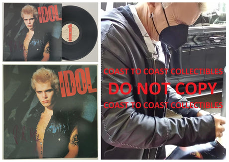 Billy Idol signed seft titled album LP vinyl Record COA exact proof autographed STAR