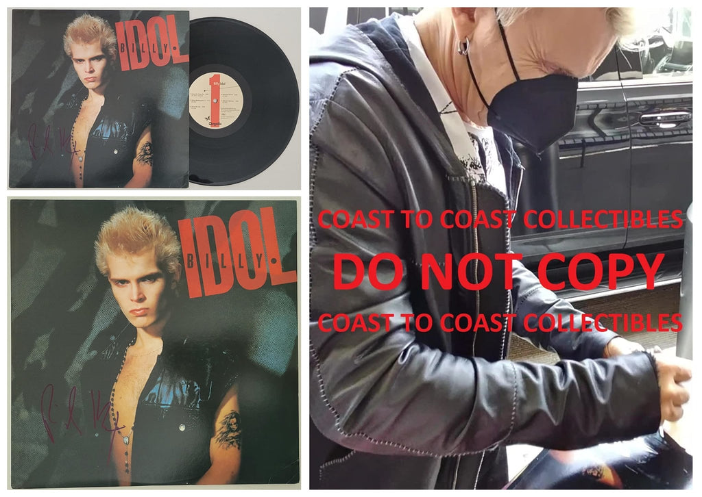 Billy Idol signed seft titled album LP vinyl Record COA exact proof autographed STAR