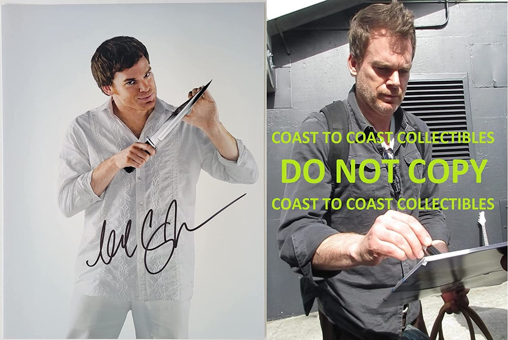 Michael C Hall signed Dexter 11x14 photo COA exact proof autographed STAR.