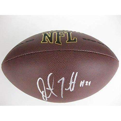 Justin Forsett Baltimore Ravens, Seahawks, Signed, Autographed, NFL Football, a COA with the Proof Photo of Justin Signing Will Be Included