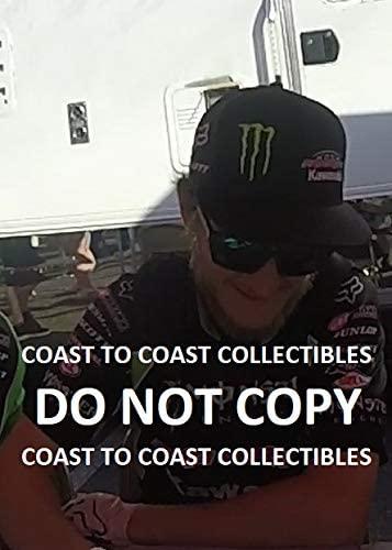 Joey Savatgy supercross motocross signed autographed Monster 8x10 photo. COA proof