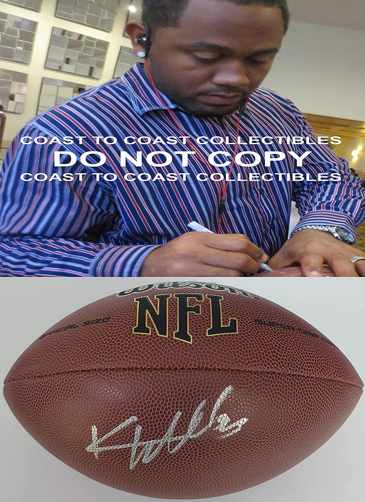 Kevin Williams Minnesota Vikings signed autographed NFL football COA exact proof