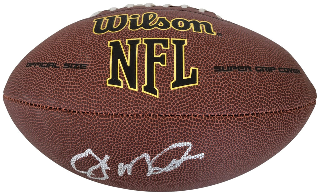 Joe Montana San Francisco 49ers signed NFL football exact proof COA autographed
