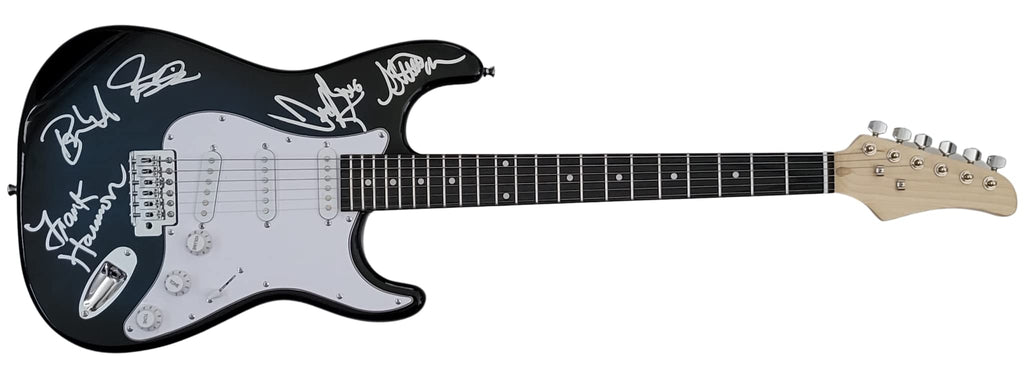 Tesla Jeff Keith,Frank Hannon,Brian Wheat signed full size Electric Guitar proof COA STAR