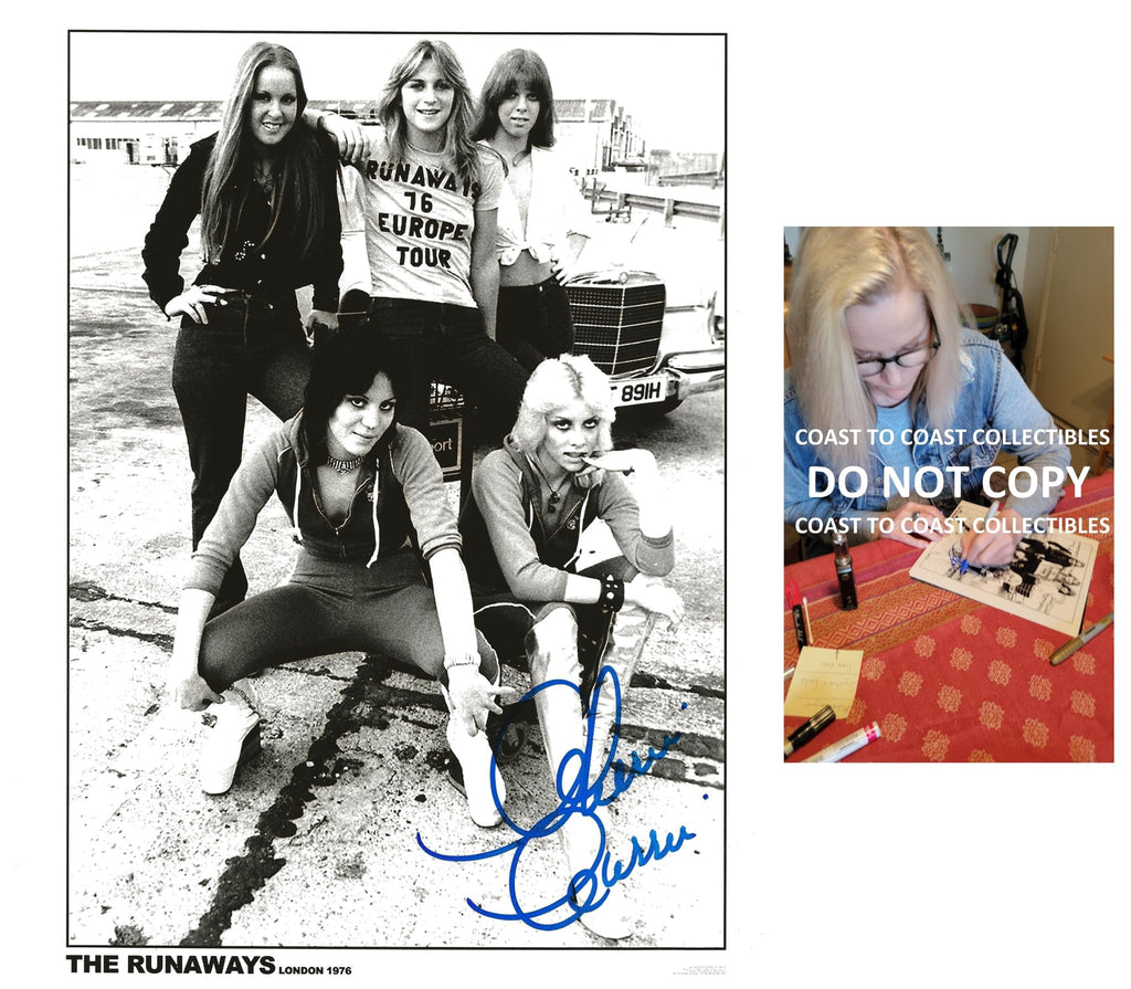 Cherie Currie The Runaways singer signed 8x10 photo COA proof autographed STAR,