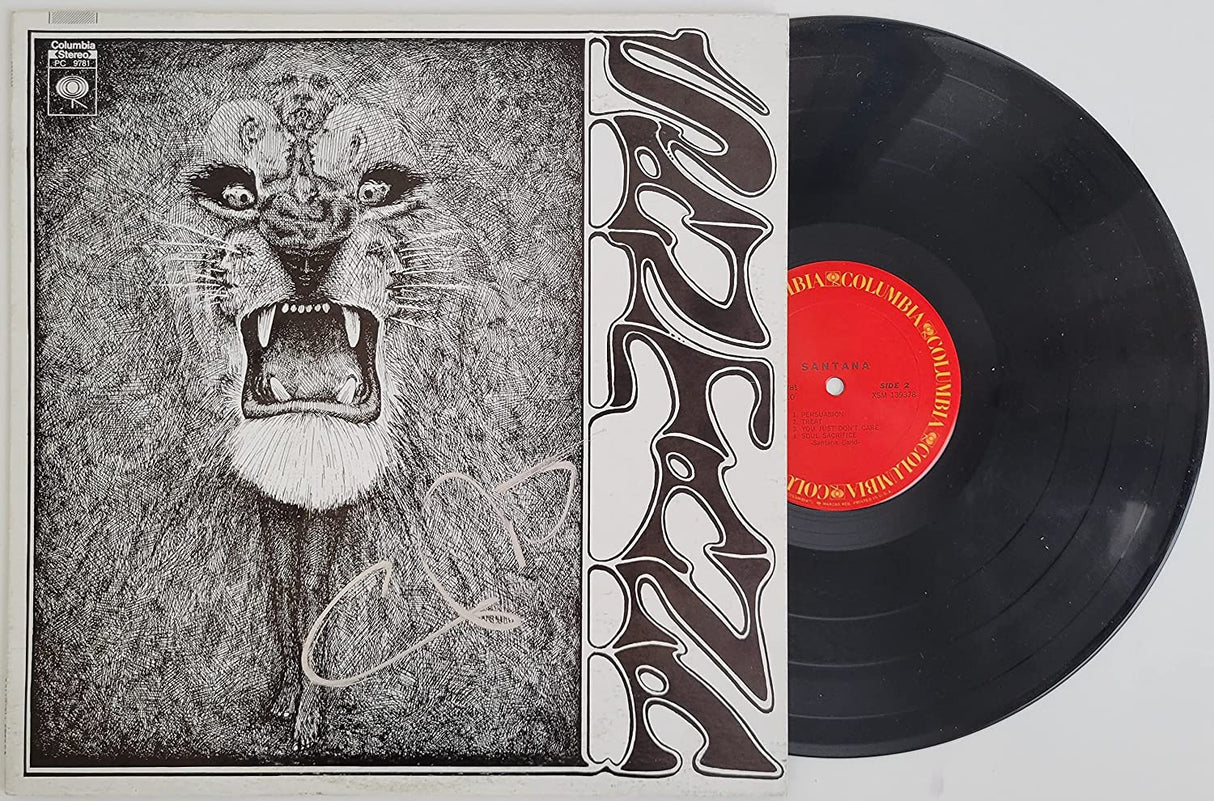 Carlos Santana signed Santana album COA exact proof autographed Vinyl star