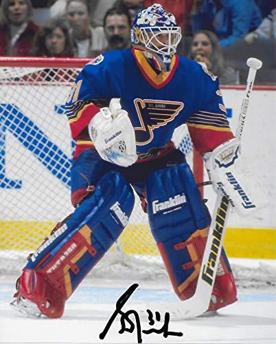 Grant Fuhr St Louis Blues signed, autographed 8x10 Photo.COA with Proof Photo