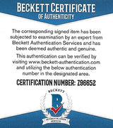 Chris Long Philadelphia Eagles Patriots Rams signed football Proof Beckett COA autograph