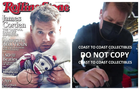 James Corden Late Late Show comedian signed 8x10 photo COA proof autographed, STAR