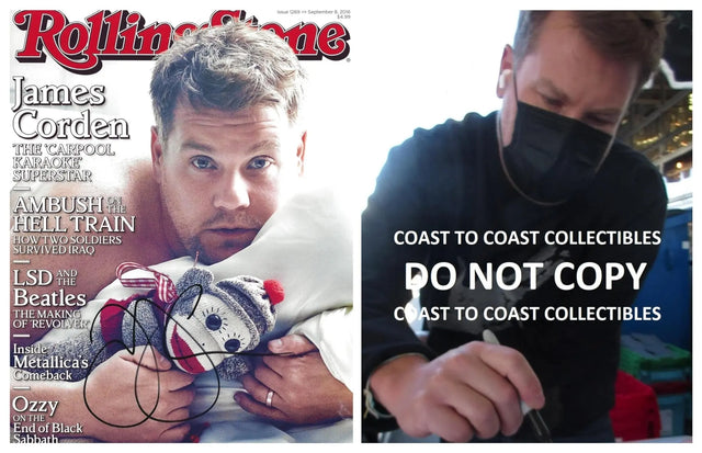 James Corden Late Late Show comedian signed 8x10 photo COA proof autographed, STAR