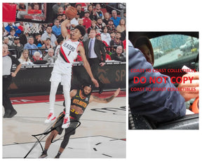 Anfernee Simons signed Portand Trail Blazers basketball 8x10 photo Proof COA Autographed