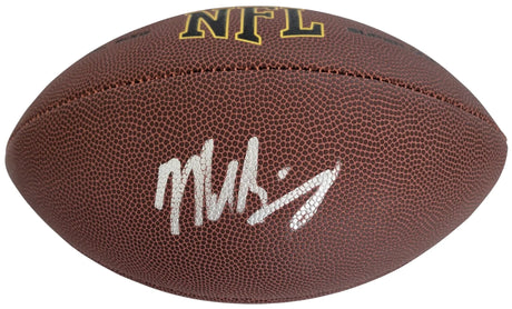 Mike Singletary Signed Football Proof COA Autographed Chicago Bears Baylor HOF