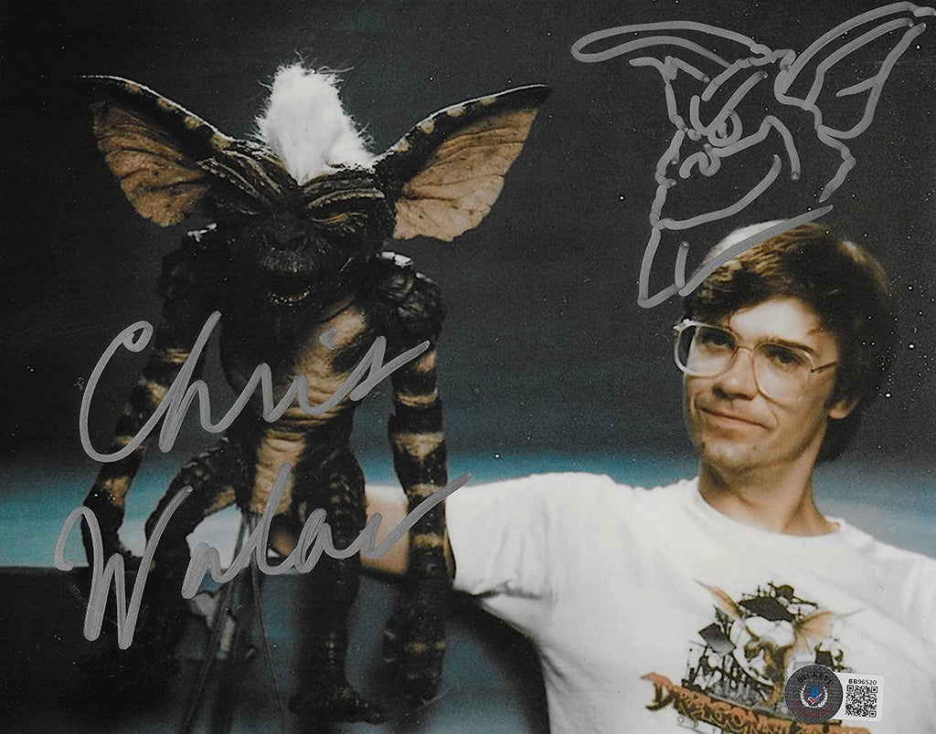 Chris Walas signed autographed Gremlins 8x10 photo with sketch Beckett COA STAR.