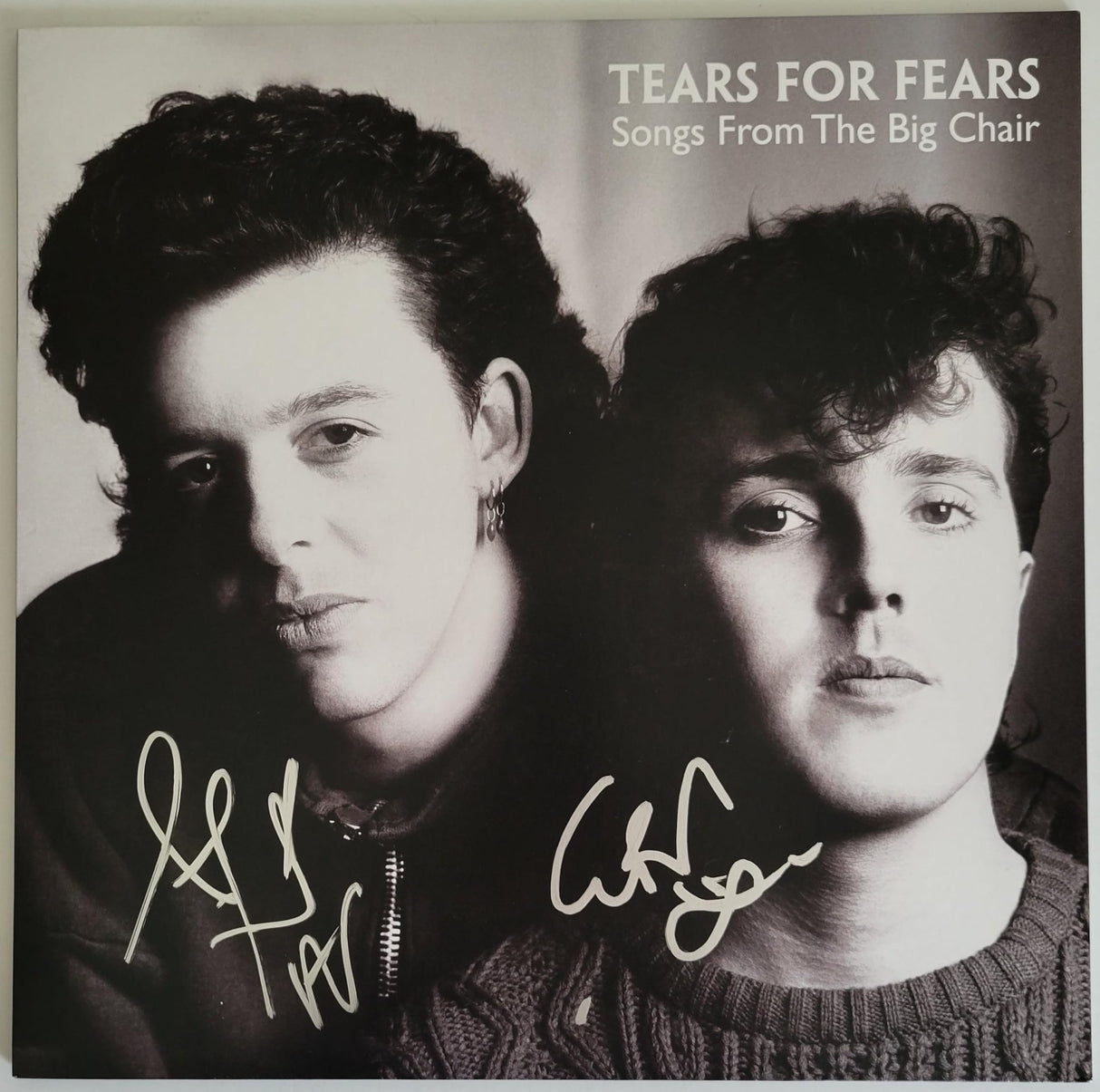 Smith & Orzabal signed Tears for Fear Songs from the Big Chair album COA proof STAR
