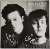 Smith & Orzabal signed Tears for Fear Songs from the Big Chair album COA proof STAR