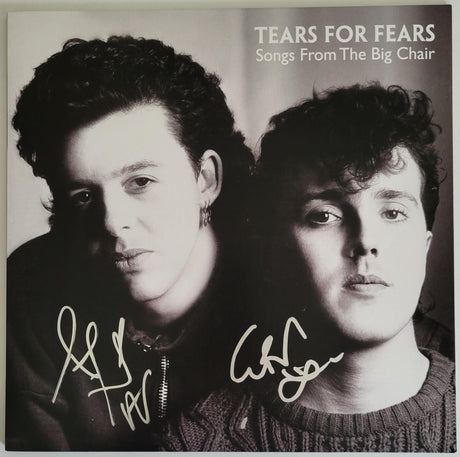 Smith & Orzabal signed Tears for Fear Songs from the Big Chair album COA proof STAR