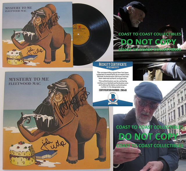 Mick Fleetwood John McVie signed Fleetwood Mac album vinyl proof Beckett COA autograph STAR