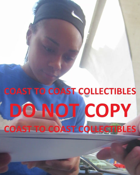 Allisha Gray, North Carolina Tar heels, signed, autographed, 8x10 photo - COA and Proof Included