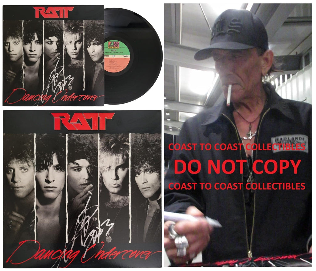 Stephen Pearcy Signed Ratt Dancing Undercover Album Proof Autographed Vinyl Record