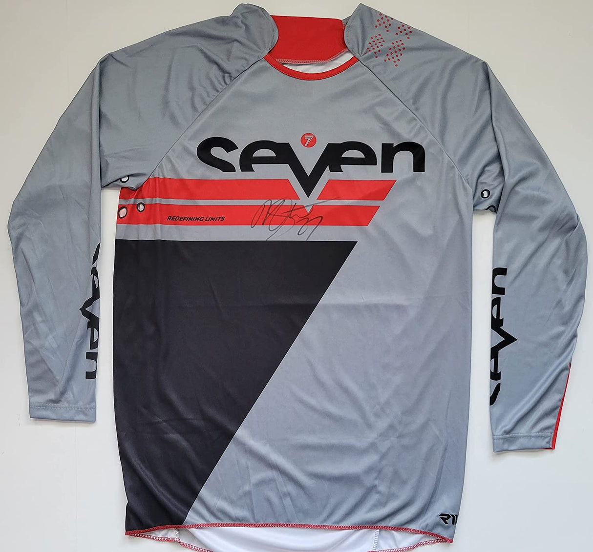 Malcolm Stewart Supercross Motocross signed Seven Jersey proof COA autographed.