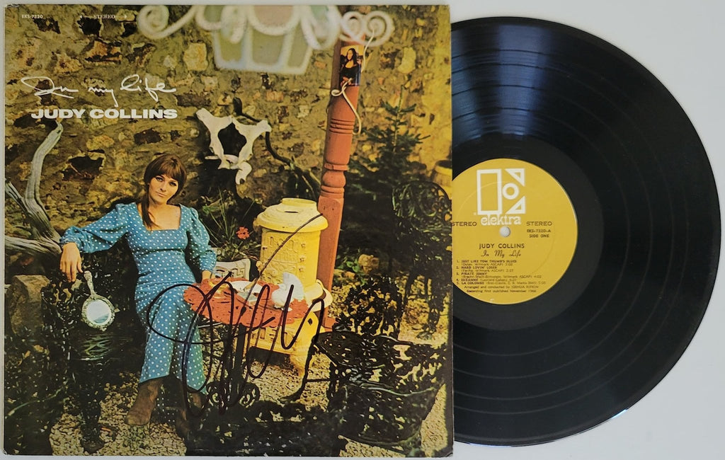 Judy Collins signed In My Life album vinyl record COA proof autographed STAR