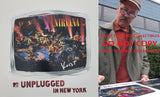 Krist Novoselic signed Nirvana Unplugged 12x12 album photo COA proof autographed STAR