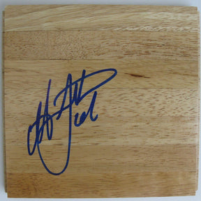Antawn Jamison Tar Heels Warriors signed autographed basketball floorboard COA