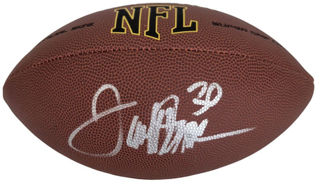 Terrell Davis Broncos Georgia Bulldogs signed football proof Beckett COA