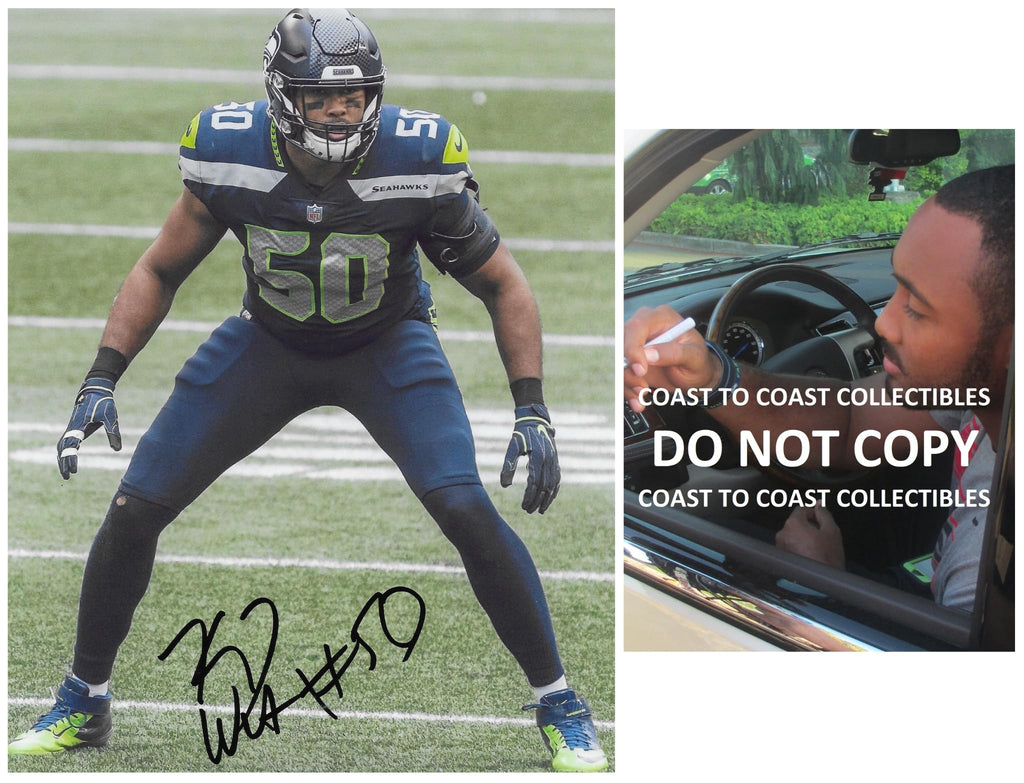 KJ Wright Signed 8x10 Photo COA Proof Seattle Seahawks Football Autographed