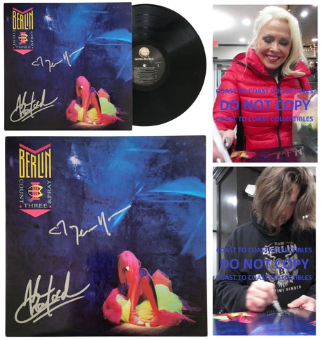 Terri Nunn signed Berlin Count Three & Pray Album Vinyl COA Proof Autographed