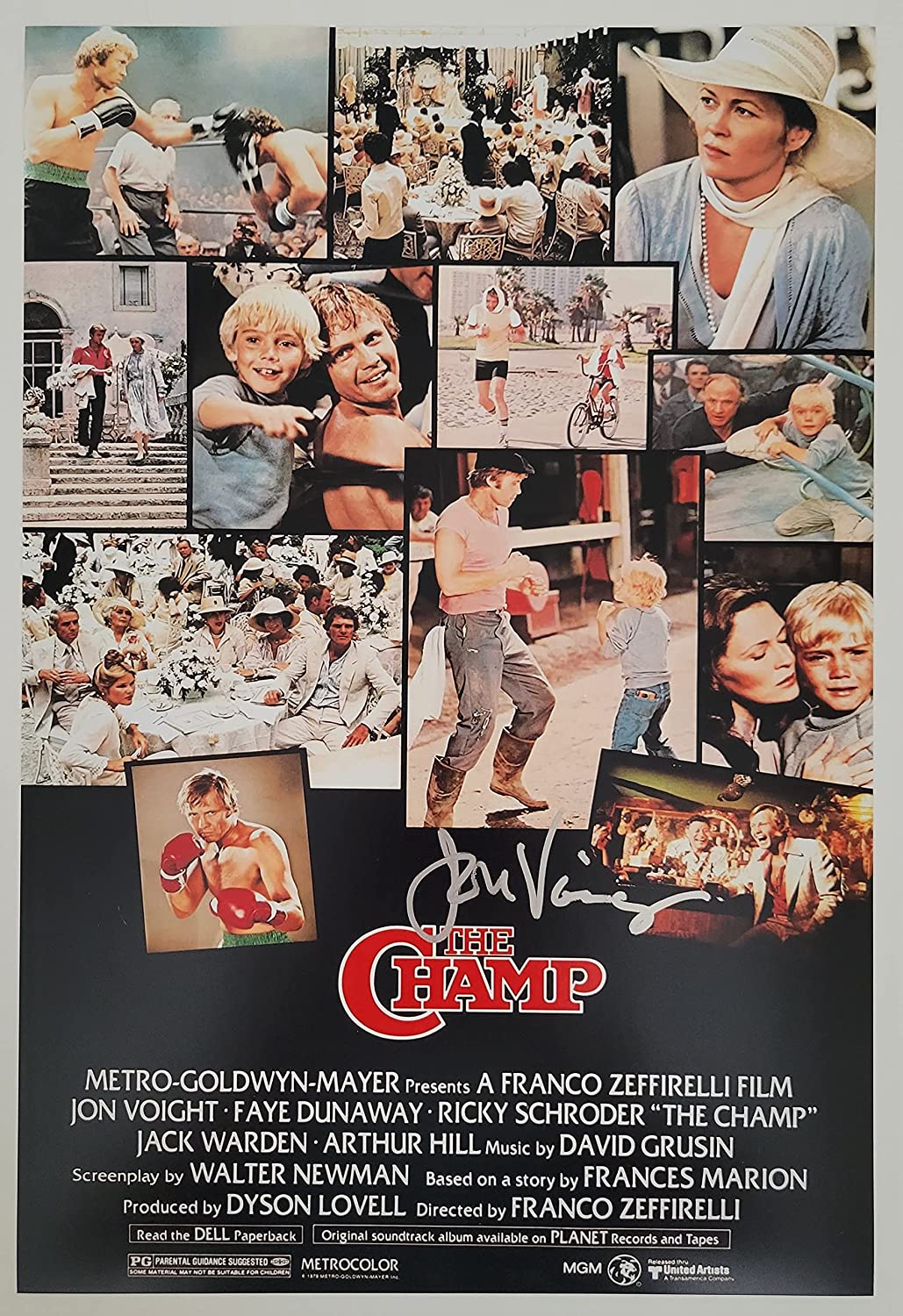 Jon Voight signed The Champ 12x18 poster photo COA exact proof STAR