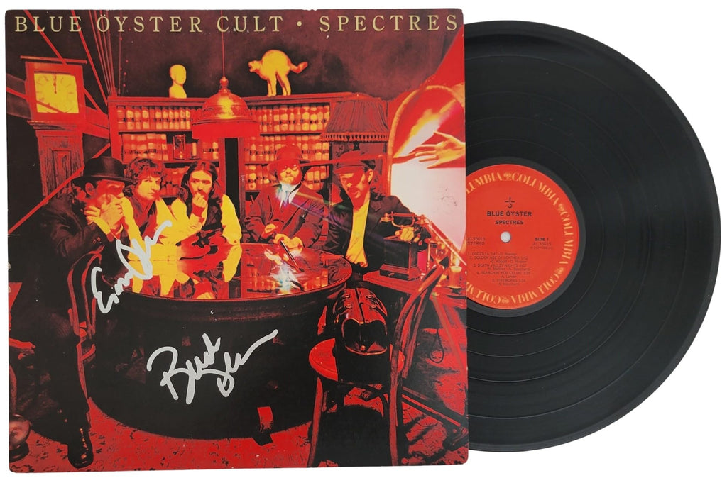 Buck Dharma Eric Bloom Signed Blue Oyster Cult Spectres Album COA Proof Autographed STAR